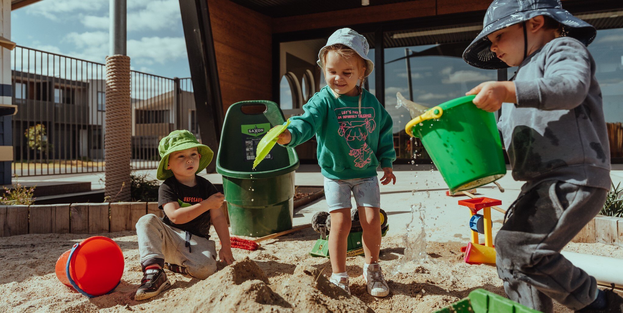 Children playing in sandpit